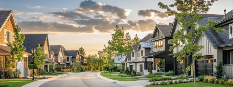 Residential property after fire, undergoing reconstruction