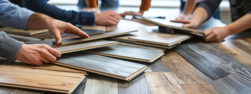 Selections sampling swatches for finishes and cabinetry